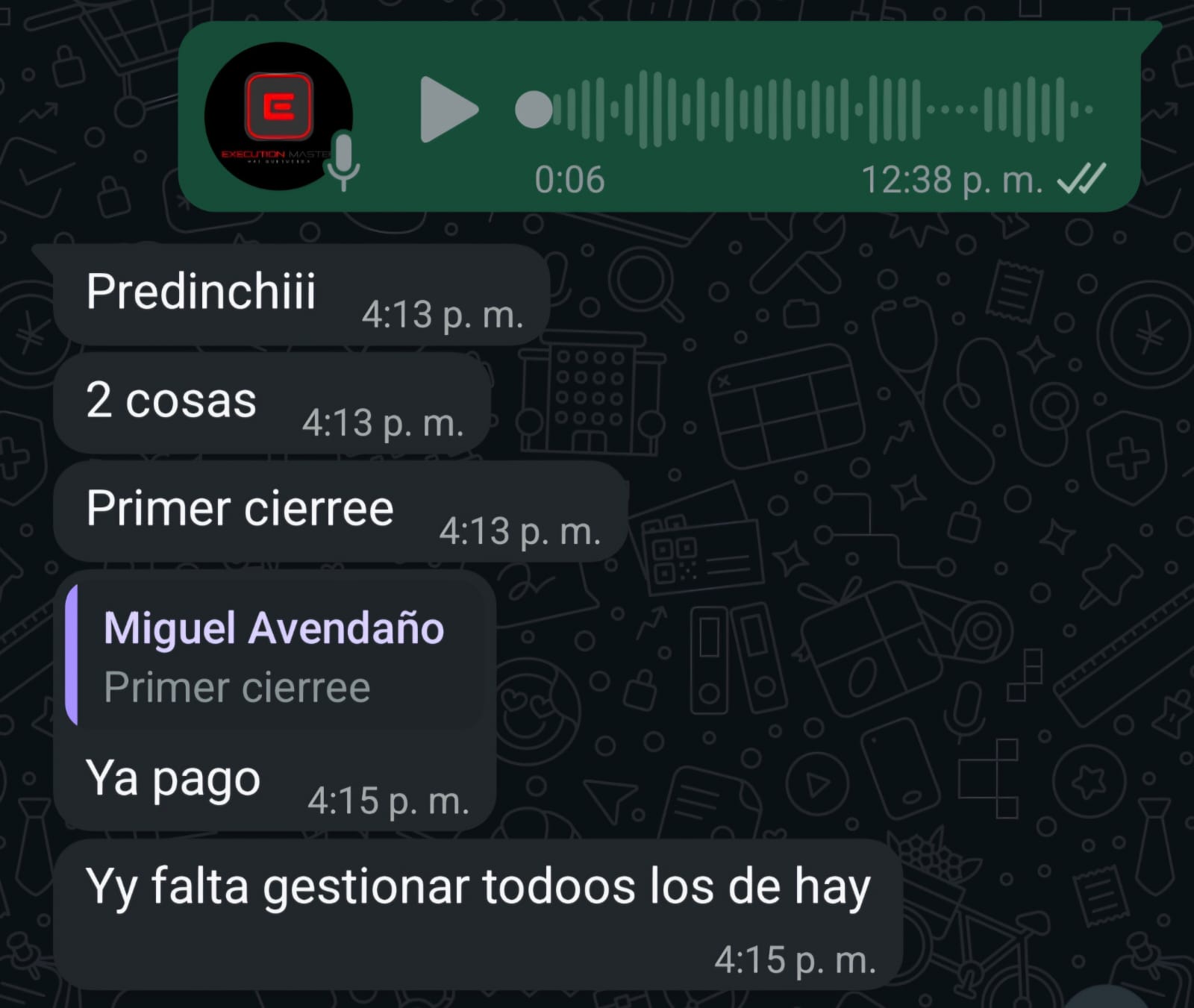 Captura real de conversación de WhatsApp: primer cierre de venta gestionado y pagado